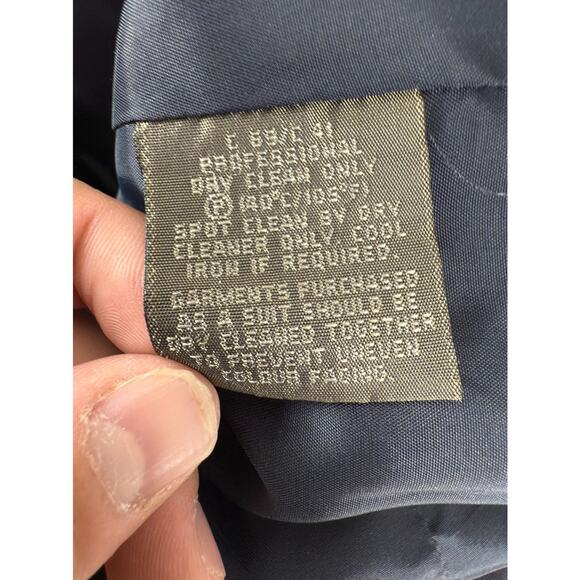 Country Road Size 6 Career Notched Blazer Jacket Navy Long Sleeve Lined Button - Picture 8 of 9